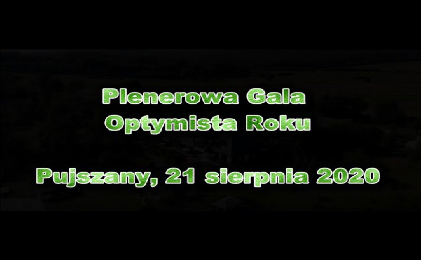 Plenerowa Gala Optymista Roku 2020